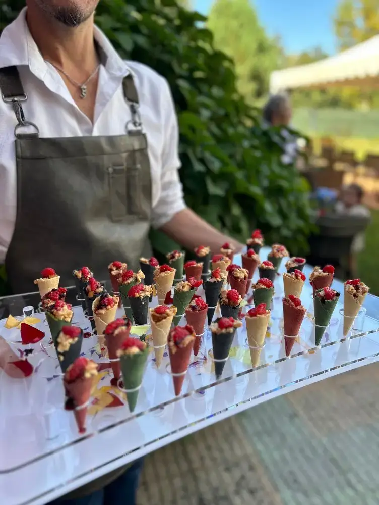 Bandexa de aperitivos, servizo de catering Cinza e Lume